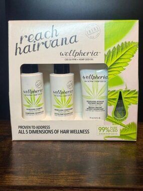 ✨ Wellphoria Reach Hairvana CBD Hair Care Set – NEW ✨